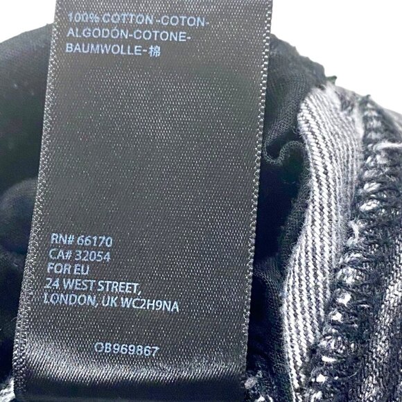 BDG Urban Outfitters Slim Straight Jeans Women 25 Black Distressed Button Custom - Picture 16 of 16